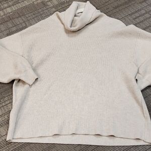 FP Movement by Free People Beige Cowl Neck Sweater